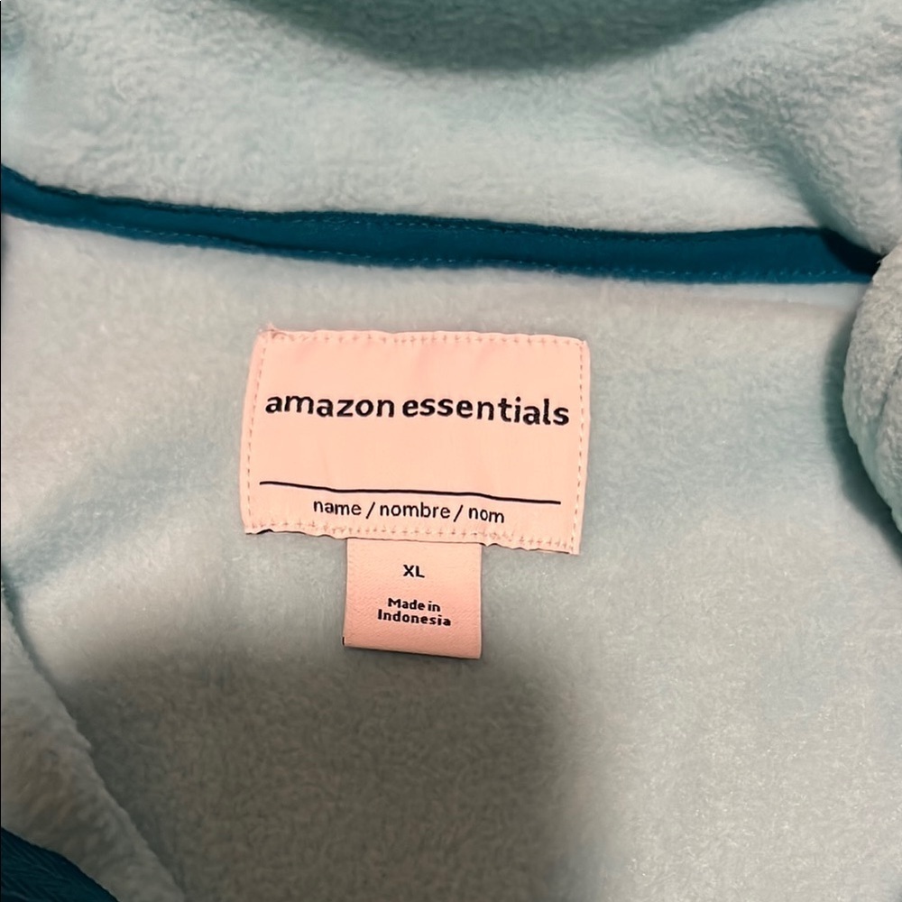 Amazon Essentials Light Blue Fleece Jacket - Picture 4 of 5